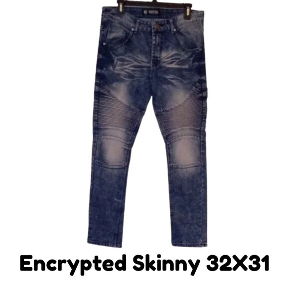 Encrypted Skinny Jeans 32X31 - Picture 1 of 9
